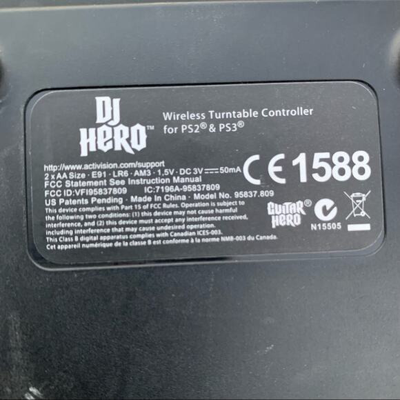 Sony PlayStation Wireless Turntable Dj Hero PS2 & PS3 - Picture 3 of 4